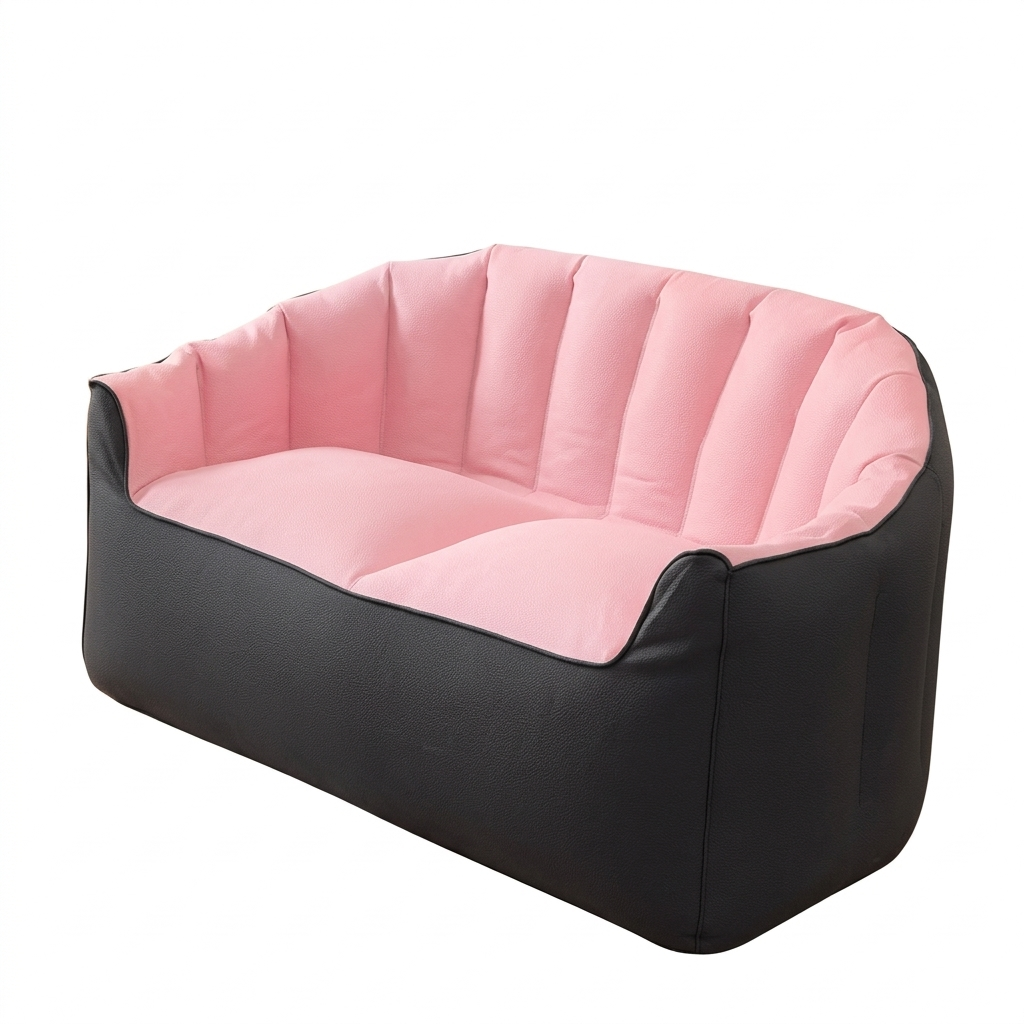 Pouf canapé double MyPouf en tissu siège 2 places