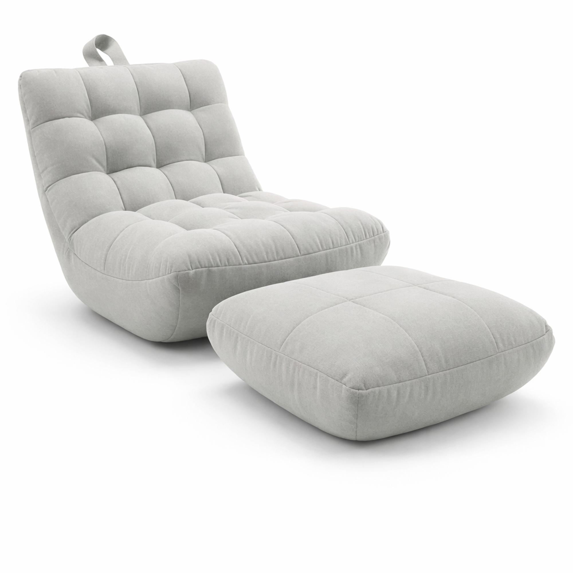 Pouf chaise avec repose-pieds intérieur – MyPouf