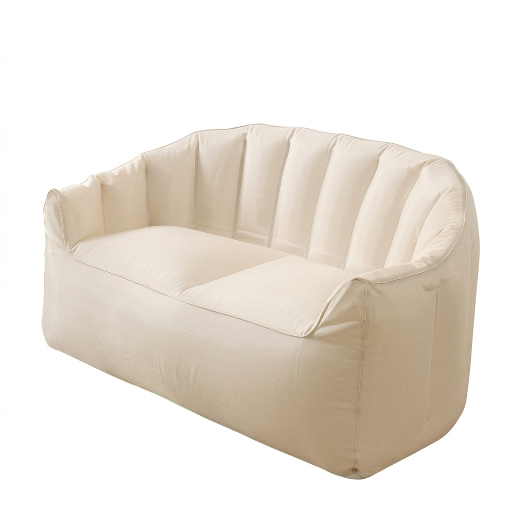 Pouf canapé double MyPouf en tissu siège 2 places