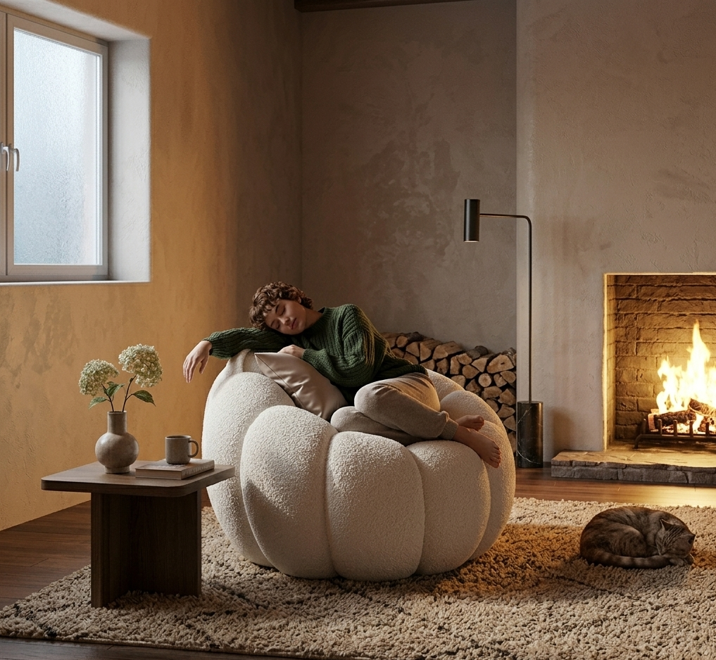 Pouf en tissu siège d’appoint - MyPouf