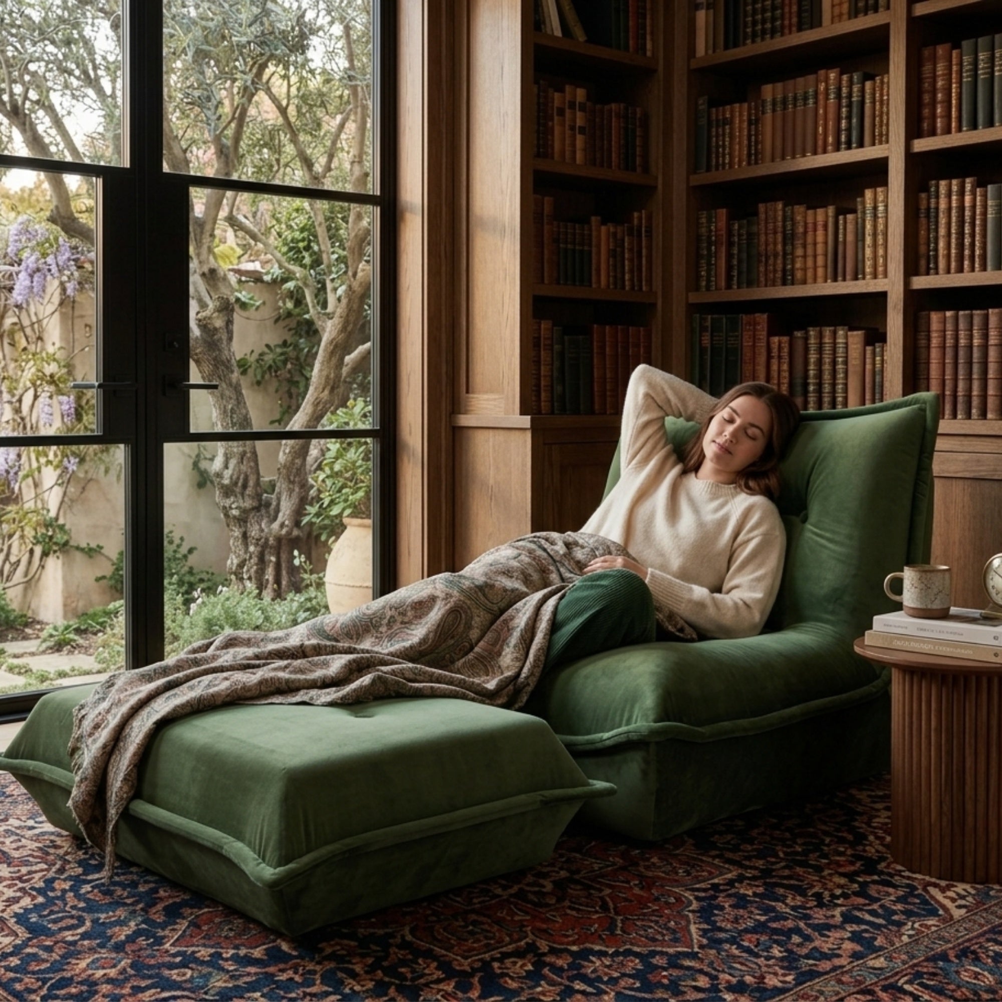 Pouf chaise simple en tissu - MyPouf