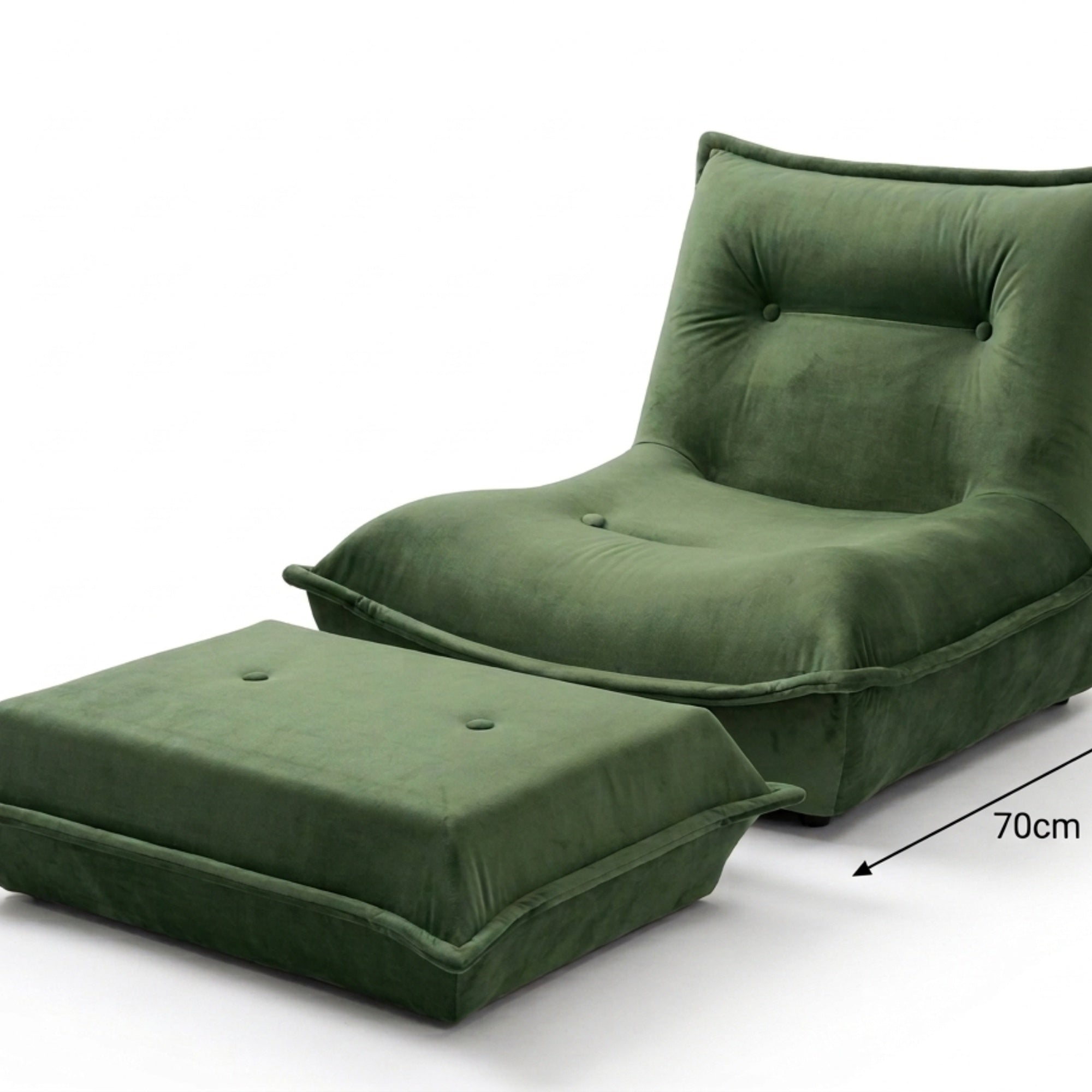 Pouf chaise simple en tissu - MyPouf